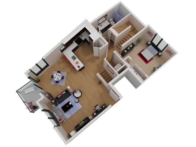 Capitol Yard Apartments_ West Sacramento CA_Floor Plan_Three Bedroom Two Bathroom C2 Capitol Yard Apartments_ West Sacramento CA_Floor Plan_Three Bedroom Two Bathroom C2